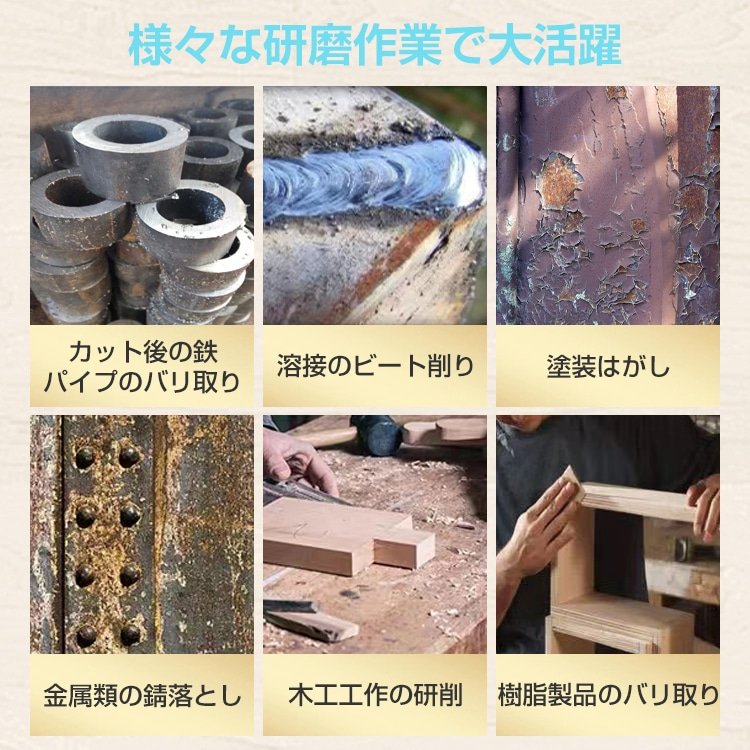 ベルトサンダー エアーベルトサンダー 替え用ベルト3個付き 高速回転 金属加工や削り出し作業 木工工作の研削 樹脂製品のバリ取り sg040 - 画像 (5)