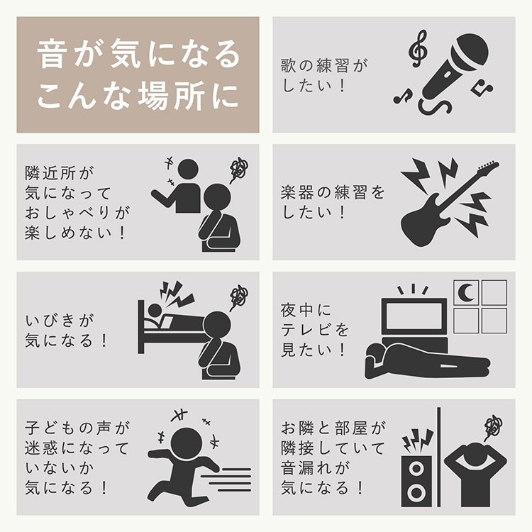 吸音材 防音シート 防音材 吸音シート防音壁 24枚 5cm 極厚 賃貨安心 超軽量 難燃性 消音 騒音 音漏れ対策に 吸音対策 室内装飾 sg151 - 画像 (5)