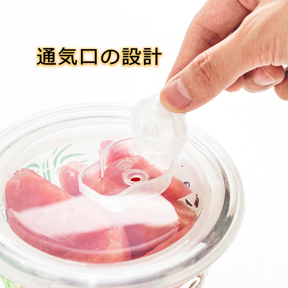パンダ 耐熱ガラス 耐熱容器 480ML 電子レンジ対応 オーブン 食器洗い機可 BPAフリー 丸型 保存器 贈り物 パンダ グッズ 新生活 容ギフト 家族 結婚祝い 誕生日 結婚記念日(3個セット) X0013ZCDD3 - 画像 (7)