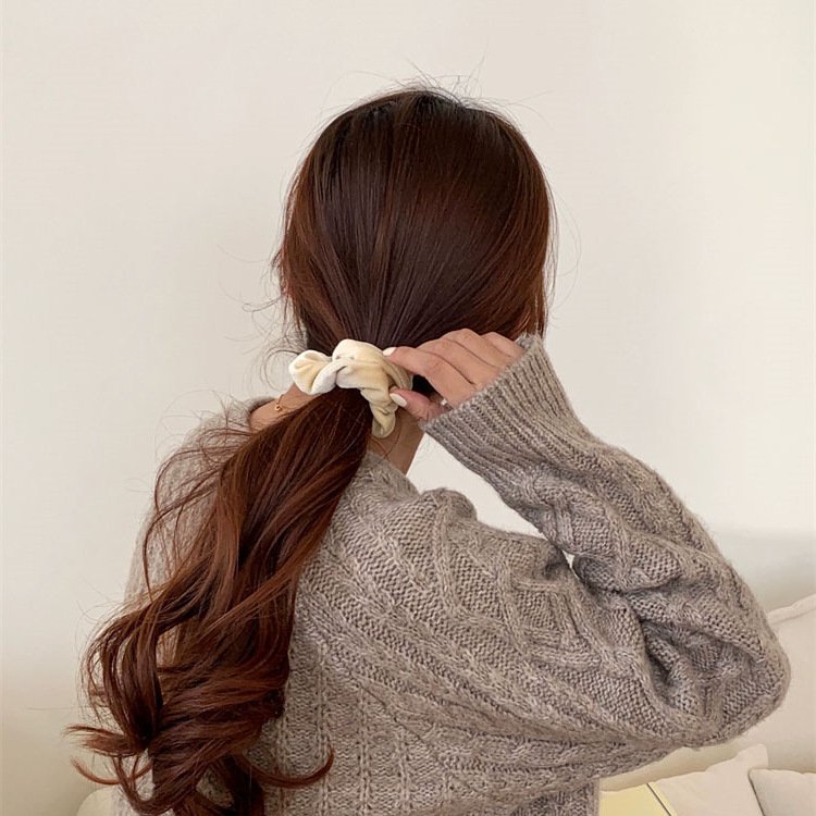 シュシュ ベロア ヘアゴム ベロアシュシュ ヘアアクセサリー ベルベット 卒業式 着物 和装 仕事 女の子 キッズ 子供 シンプル 大人 可愛い オフィス レディース 秋冬 上品 おしゃれ プレゼントjtl09799 - 画像 (6)