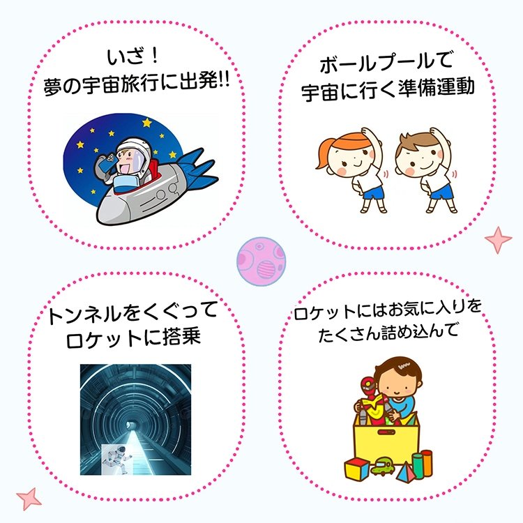 キッズテント 子供用テント 子どもテント 4点セット トンネルハウス 連結可能 折り畳み式 ポ一ル100個付属 収納バッグ付き 遊具 室内屋外 お誕生日 クリスマス プレゼント ギフト pa143 - 画像 (5)