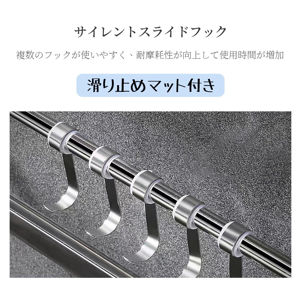 タオルハンガー タオル干し 浮かせる収納 掃除用品 タオル掛け 大容量化 ステンレス製 防水素材 台拭き シンプル カビ防止 洗面所 キッチン お風呂 Z-09 - 画像 (6)