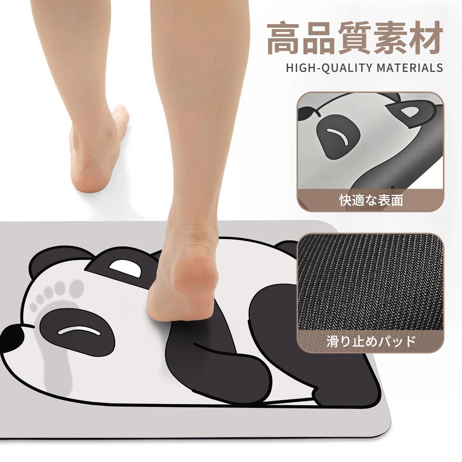 X30 珪藻土マット 防臭 吸水性・速乾性 珪藻土 バスマット SGS安全認証取得 バスマット 足拭きマット 抗菌 珪藻土 厚い 柔らかい 大きめ バスマット 洗面所 玄関 柔らかい 洗濯可能 収納便利 バスマット 洗面所 マット 珪藻土バスマット 珪藻土 バスマット - 画像 (6)