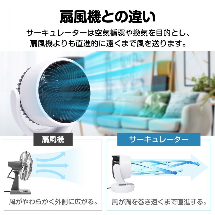 サーキュレーター 冷暖タイプ ファンヒーター 3つ送風モード 20℃~40℃対応 左右自動首振り タイマー付き リモコン付き 過熱保護 衣類乾燥機能付き 空気循環 湿气対策 oem053 - 画像 (4)
