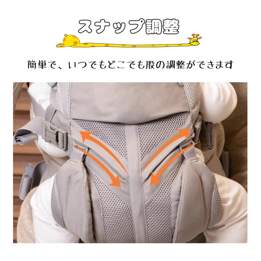 抱っこ紐 新生児 ベビー メッシュ 多機能 通気性 軽量 O脚防ぐ お出かけ用 対面抱っこ 前向き抱っこ おんぶ 横抱っこ プレゼント 出産祝 ギフト D-01 - 画像 (5)