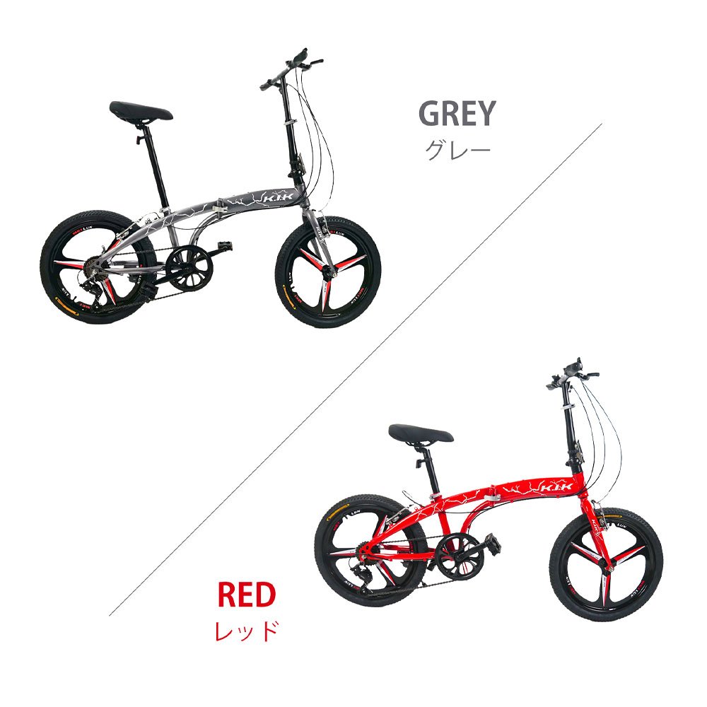 自転車 折りたたみ自転車 20インチ 6段変速 シマノ変速機 Vブレーキ 穴あきサドル 二重ロック 前後反射板搭载 身長140cm~ 体重80kg以下 通勤 通学 アウトドアー スポーツ 1年保証 KTS20 - 画像 (10)
