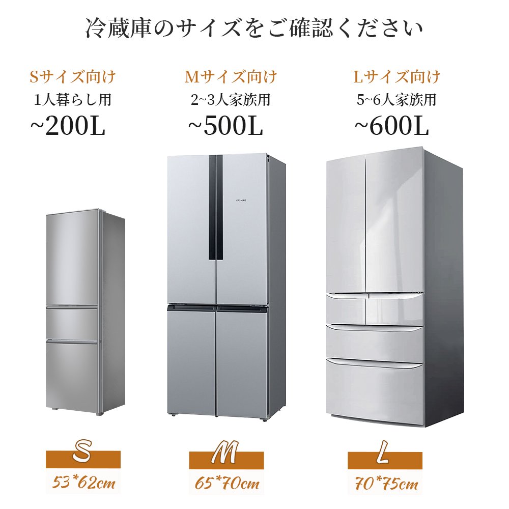 冷蔵庫 マット 透明 キズ 凹み 防止 下敷き Lサイズ ポリカーボネート 洗濯機 冷蔵庫マット C-29 - 画像 (4)
