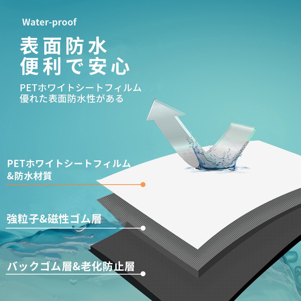 ホワイトボード シート マグネットシート シール お絵かき 弱粘着式 貼って剥がせる マグネット 磁石 カット自由 安全テスト済み 落書きボード 掲示板 オフィス 会議室 学校 壁 壁紙 子供 知育 入園 入学 プレゼント D-41 - 画像 (2)