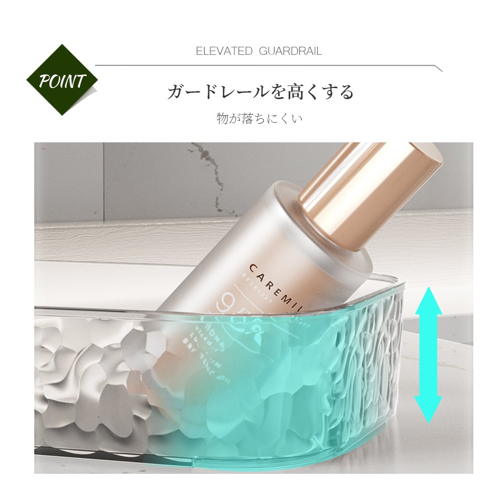 バスルームラック シャワーラック 強力粘着固定 コーナー収納 おもちゃラック お風呂 小物収納 穴開け不要 バスラック 棚 コーナーラック 台所 浴室 スタンド おしゃれ 壁面 水切り設計 Z-03 - 画像 (4)