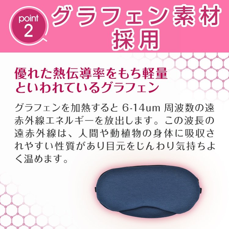 ホットアイマスク アイウォーマー USB充電式 3D立体 温熱効果 目元ケア 睡眠改善 繰り返し使える お昼休み 安眠 快眠グッズ プレゼント 母の日 誕生日 ギフト zk206 - 画像 (3)